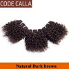 Code Calla Kinky Curly Bundles Brazilian Raw Unprocessed Pre-colored Virgin Human Hair Weave Bundles Extensions Double Drawn