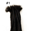 YONNA Human Hair Dreadlocks Microlocks Sisterlocks Dreadlocks Hair Extensions 60Locs Full Handmade 0.4cm Width