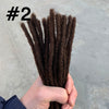 YONNA Human Hair Dreadlocks Microlocks Sisterlocks Dreadlocks Hair Extensions 60Locs Full Handmade 0.4cm Width