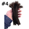YONNA Human Hair Dreadlocks Microlocks Sisterlocks Dreadlocks Hair Extensions 60Locs Full Handmade 0.4cm Width